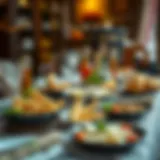 Traditional Istanbul iftar table adorned with local delicacies