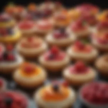 A close-up of vibrant desserts that reflect cultural significance.