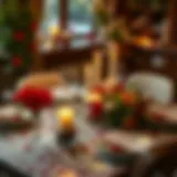 A beautifully arranged table setting for an intimate Valentine's Day dinner.