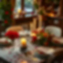 A beautifully arranged table setting for an intimate Valentine's Day dinner.