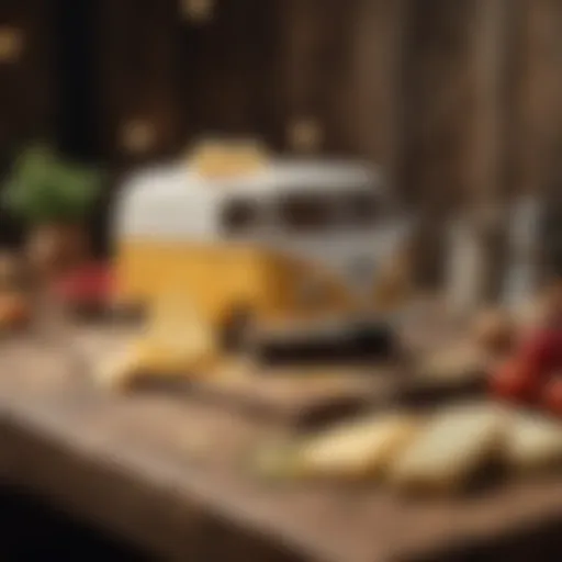 Traditional Van cheese displayed on a rustic table