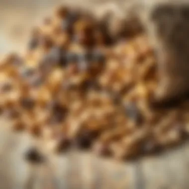 An assortment of dried Yayla legumes on a wooden surface, emphasizing their natural appeal.