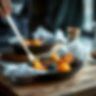 Culinary Creativity Unleashed An intricate dish presented with artistic flair, highlighting creativity.